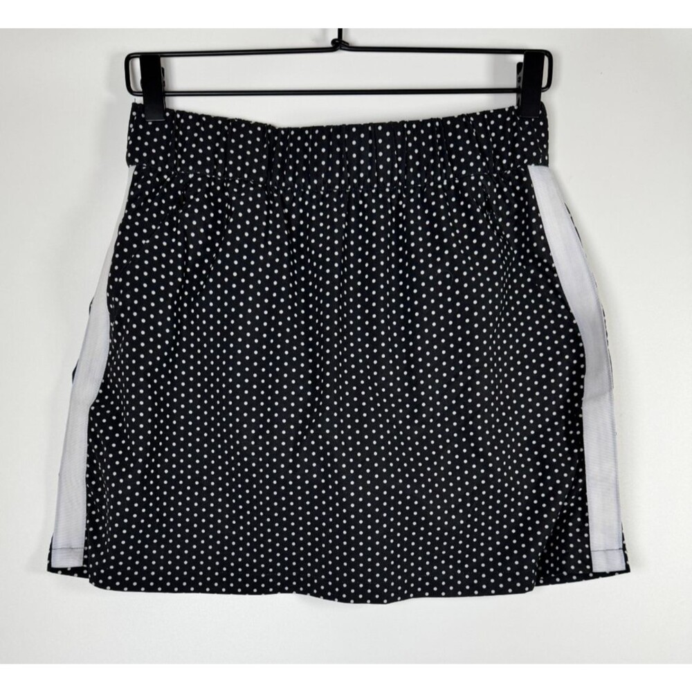 T‎ by Talbots Skort XS Black White Polka Dot Stretch Active Golf Tennis Preppy